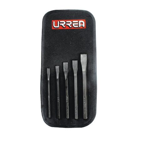 Urrea Cold cut Chisel Set, 5Pc 1/4"-1/2" 86C